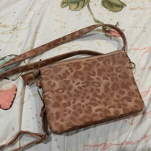 Leopard Print Crossbody Bag